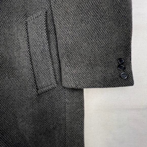 Gianfranco Ruffini Italian Cashmere Overcoat 42R | Gray 90s Quiet Luxury Vintage - Picture 9 of 16